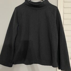 J. Jill Charcoal pullover fleece Top